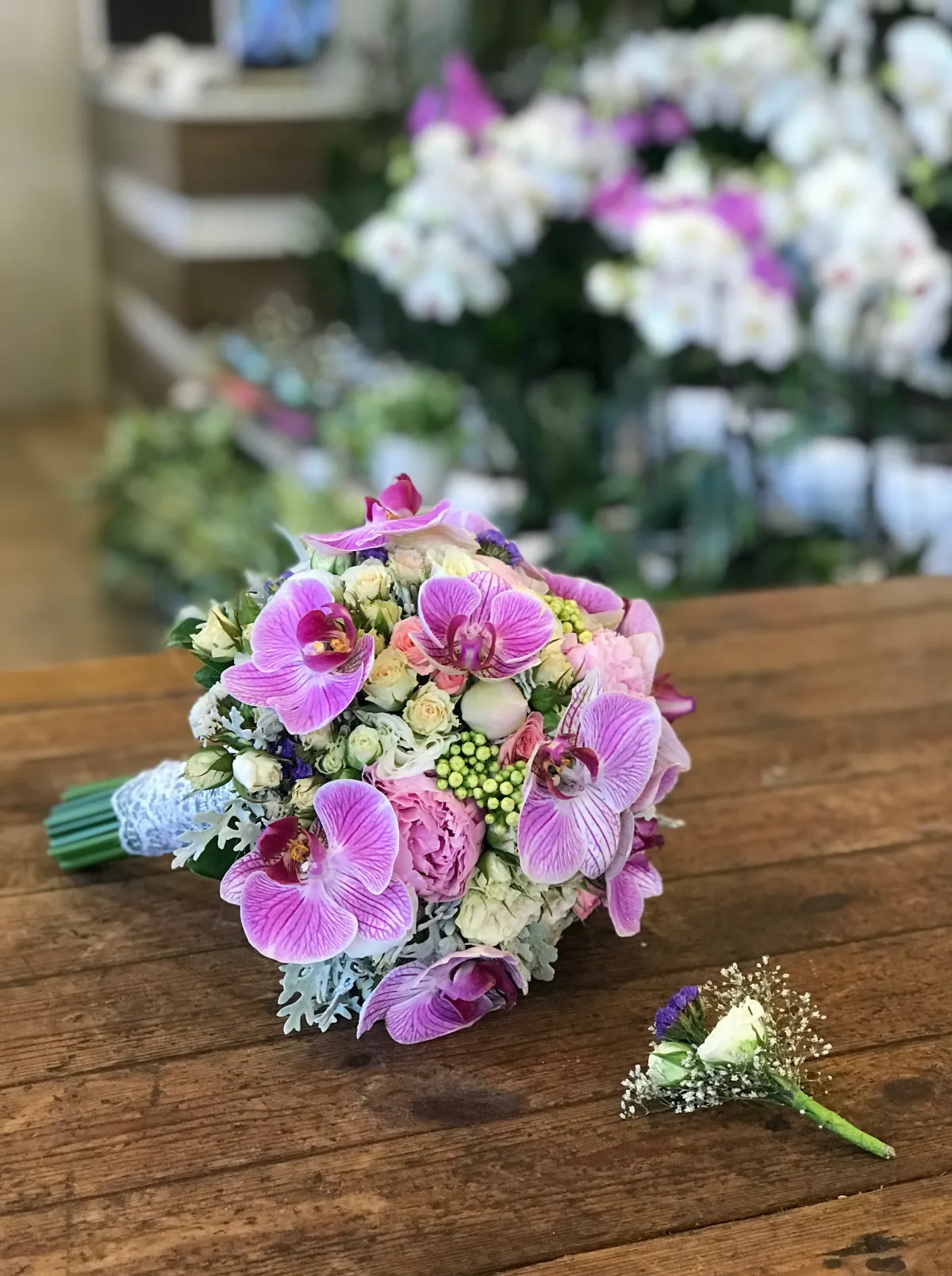 دسته گل عروس 1019